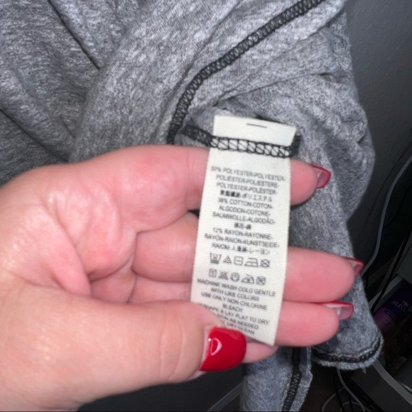 Free People We The Free Drape Boxy Top W/Wide Neck Neck Dolman Long Sleeve - Picture 6 of 10